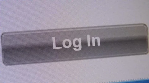 Log in.  Login button on computer screen. Stock Footage 50766115