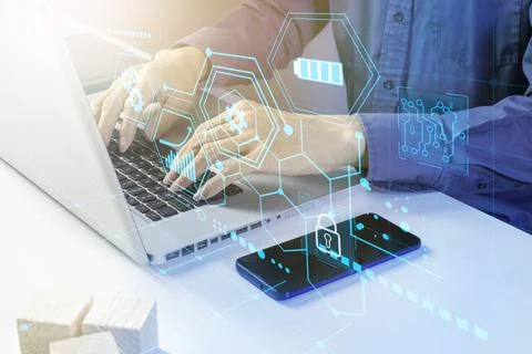 Log in to manage background tasks efficiently and save energy.,A businessman Stock Photos