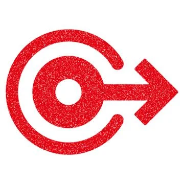 Log Out Grainy Texture Icon Stock Illustration