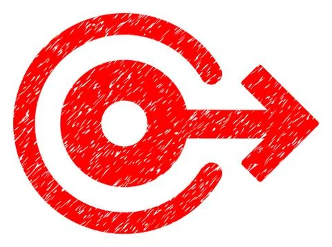 Log Out Grainy Texture Icon Stock Illustration