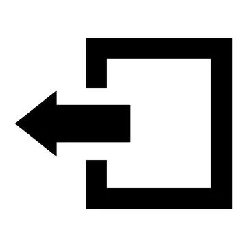 Log out Vector Icon Design Illustration Illustrazione stock