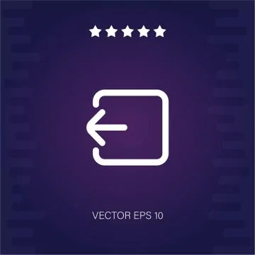 Log out vector icon Stock Illustration