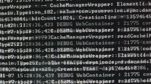 Log output Stock Footage 22425592