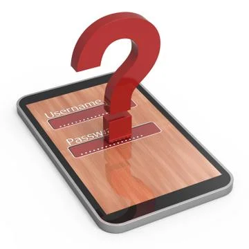 Log in page Stock Illustration