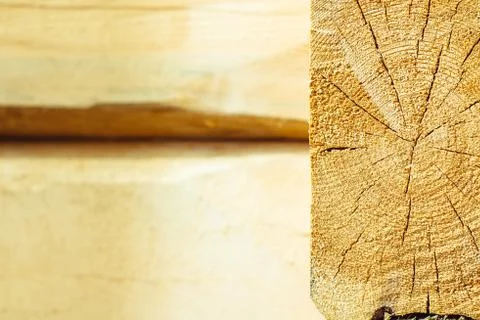 Log saw with cracks Stock Photos