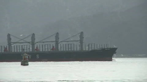 Log ship 1 Stock Footage 588956