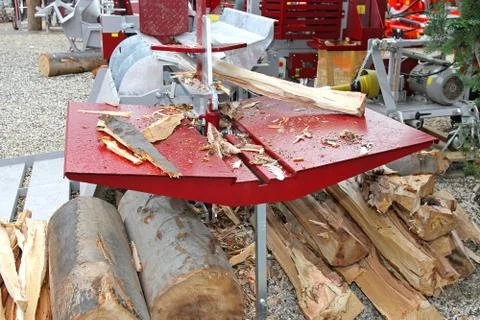 Log splitter Stock Photos