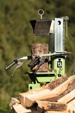 Log splitter Stock Photos