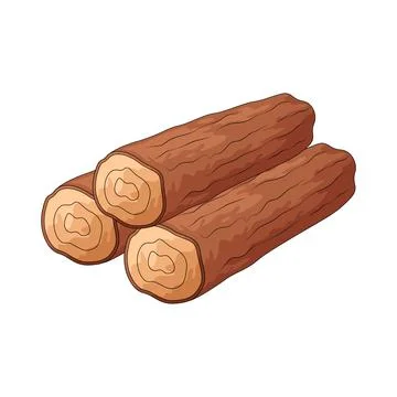 Log stack illustration Stock Illustration