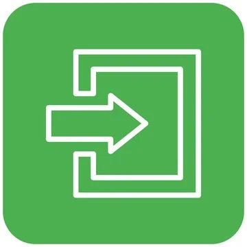 Log in Vector Icon Design Illustration Stock Illustration