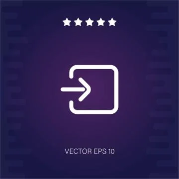 Log in vector icon Stock Illustration