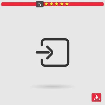 Log in vector icon Stock Illustration