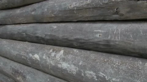 Log wall Video stock 10738767