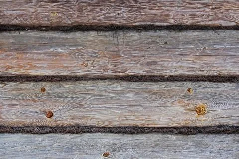 Log wall Stock Photos