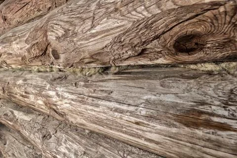 The log walls Stock Photos