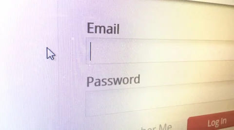 Log in to website entering email and password 4k Видео 58482121