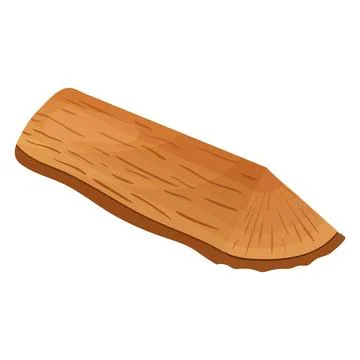 A log, a wooden material, a log in a section. Stock Illustration