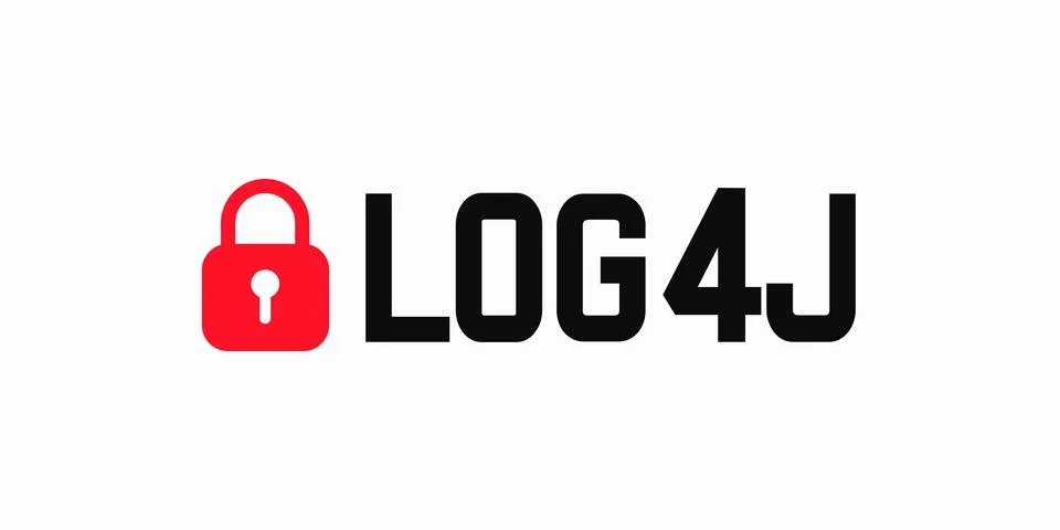 Log4J security vulnerability. Log4Shell. Flat illustration. The danger of a c Stock Illustration