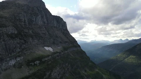 Logan Pass Going To The Sun Road in Glacier National Park P3 of 6 Stock Footage 160066339