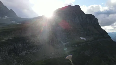 Logan Pass Going To The Sun Road in Glacier National Park P1 of 6 Stock Footage 160066440