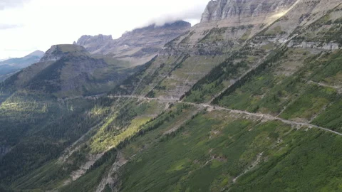 Logan Pass Going To The Sun Road in Glacier National Park P6 of 6 Stock Footage 160067149