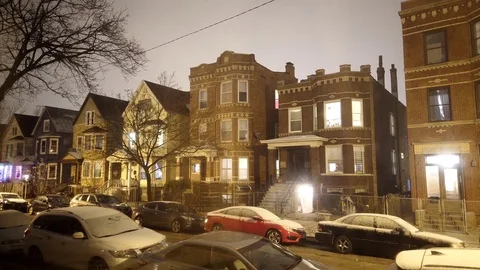 Logan Square Chicago street mptionlapse Stock Footage 100990715