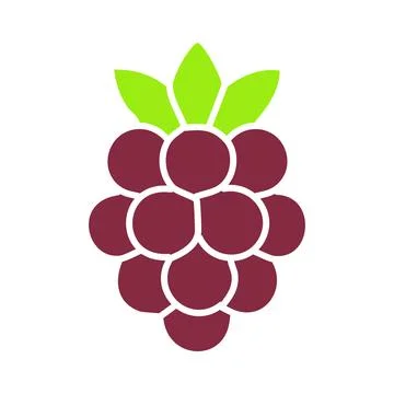 Loganberry icon vector isolated on white background for your web and mobile.. Stock Illustration