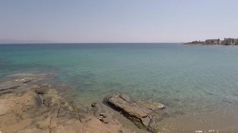 Logaras beach in Paros, Greece Stock Footage 82183657