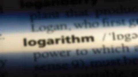 Logarithm word in a dictionary. Stock Footage 99562848