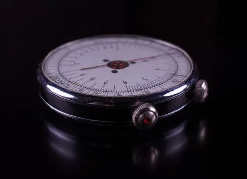 Logarithmically line tool. Macro shot. Foto stock