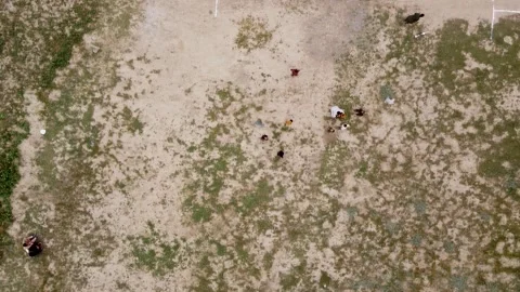 Logar's Cricket Pitch from Above Stock Footage 274869961