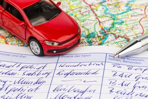 Logbook for car Stock Photos