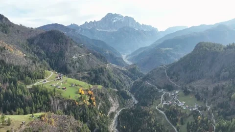 Logged forest in mountainous area. Deforestation in the middle of nature. Stock Footage 226993493