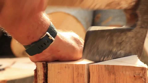 Logger close-up Stock Footage 31400643