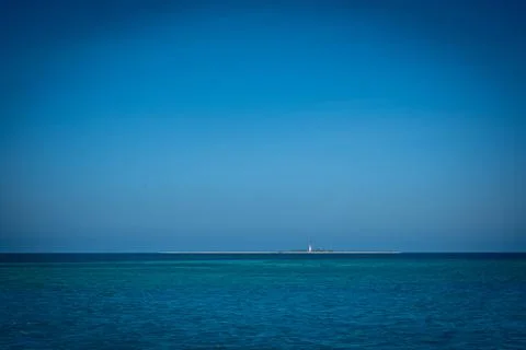 Loggerhead LIghthouse On Clear Day Stock Photos