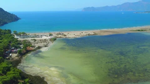 Loggerhead turtle spawning site Iztuzu Beach. Turkey. Stock Footage 252598834