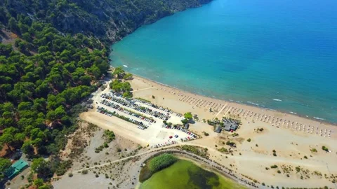 Loggerhead turtle spawning site Iztuzu Beach. Turkey. Video stock 252599196