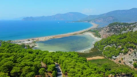 Loggerhead turtle spawning site Iztuzu Beach. Turkey. Video stock 252600199