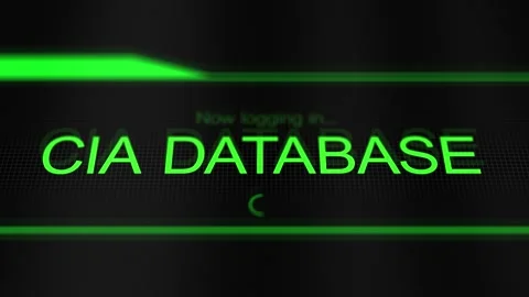 Logging into a CIA Database - Conspiracy Concept Video stock 328024131