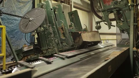 Logging Factory Mill Cutting Sawing Wood 動画素材 172264575