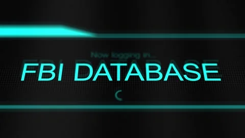 Logging into a FBI Database - Conspiracy Concept Video stock 328024108