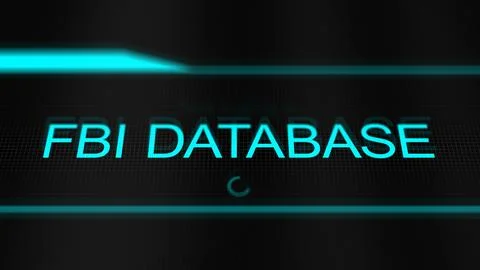 Logging into a FBI Database - Conspiracy Concept0 Stock Illustration