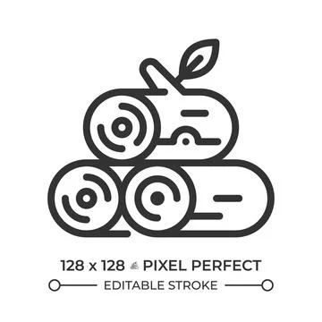 Logging linear icon Stock Illustration