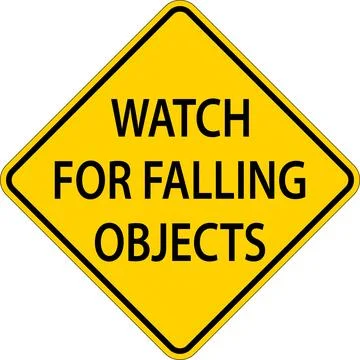 Logging Road Sign, Watch For Falling Objects 스톡 일러스트