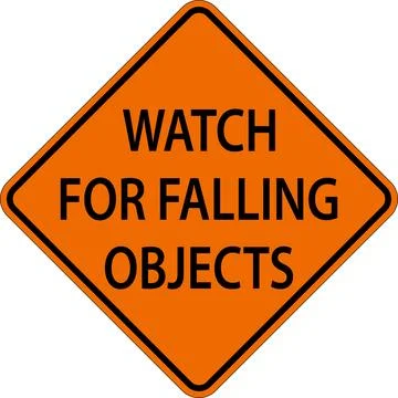 Logging Road Sign, Watch For Falling Objects イラスト素材