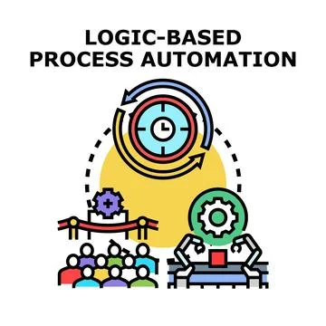 Logic based process automation software development process Stock Illustration