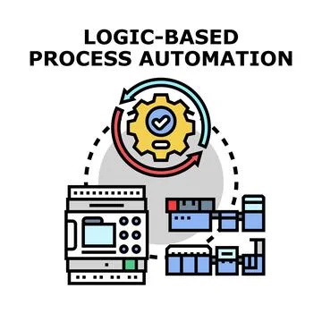 Logic based process automation system cycle diagram Stock-Illustration