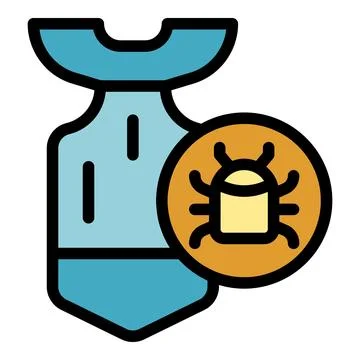 Logic bomb threatening data security with malware attack Stock Illustration