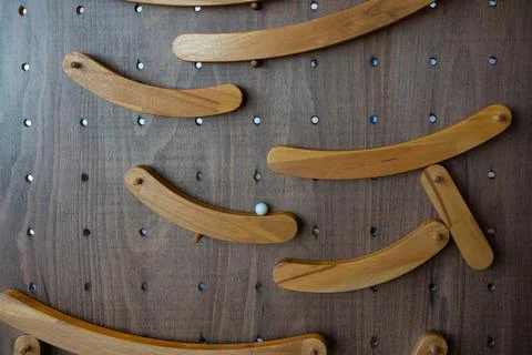 Logic games elements with Geometric shapes . Concept of creative, logical thi Stock Photos