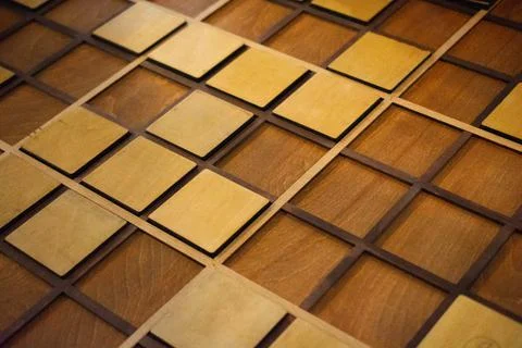 Logic games elements with Geometric shapes . Concept of creative, logical thi 写真素材